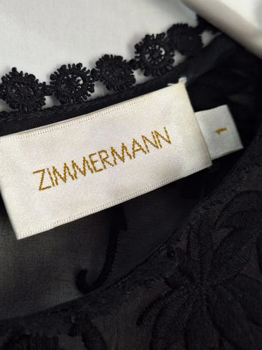 Zimmermann Silk Embroidered Peplum Blouse Size M by SwapUp-Online Second Hand Store-Online Thrift Store