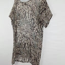 Zimmermann Silver Grey Leopard Silk Dress Size 12 by SwapUp-Online Second Hand Store-Online Thrift Store