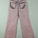 Second-Hand - Sass & Bide Swanky Pink Denim Flare Leg Jeans Size 6 - SwapUp