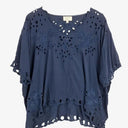 jade - Johnny Was Navy Broderie Weekend Staple Top Size S by SwapUp-Online Second Hand Store-Online Thrift Store