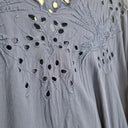 jade - Johnny Was Navy Broderie Weekend Staple Top Size S by SwapUp-Online Second Hand Store-Online Thrift Store