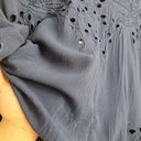 jade - Johnny Was Navy Broderie Weekend Staple Top Size S by SwapUp-Online Second Hand Store-Online Thrift Store