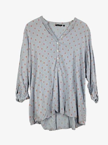 melange Patterned Casual  3/4 Sleeve Blouse Size XL by SwapUp-Online Second Hand Store-Online Thrift Store