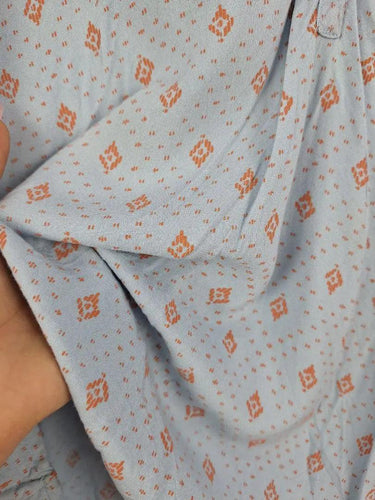 melange Patterned Casual  3/4 Sleeve Blouse Size XL by SwapUp-Online Second Hand Store-Online Thrift Store
