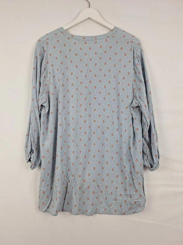 melange Patterned Casual  3/4 Sleeve Blouse Size XL by SwapUp-Online Second Hand Store-Online Thrift Store