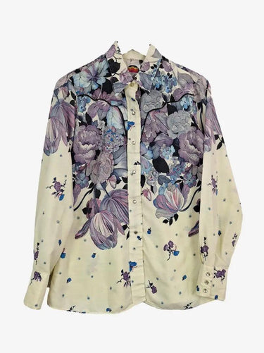 miller Piped Floral Western Shirt Size L by SwapUp-Online Second Hand Store-Online Thrift Store