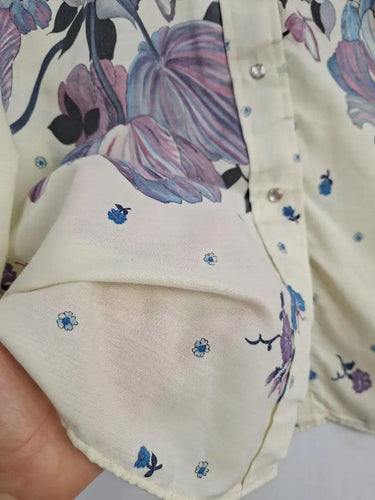 miller Piped Floral Western Shirt Size L by SwapUp-Online Second Hand Store-Online Thrift Store