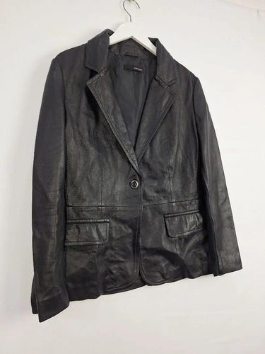 pretty in pink 70's Style Leather Jacket Size 18 by SwapUp-Online Second Hand Store-Online Thrift Store