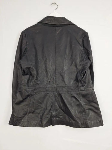 pretty in pink 70's Style Leather Jacket Size 18 by SwapUp-Online Second Hand Store-Online Thrift Store