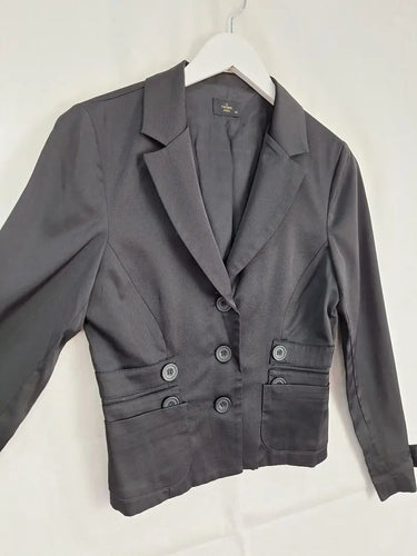 vallen Shiny Feature Button Fitted Blazer Size 10 by SwapUp-Online Second Hand Store-Online Thrift Store