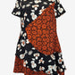 Veronika Maine Dual Floral Pattern Midi Dress Size 16 by SwapUp-Online Second Hand Store-Online Thrift Store