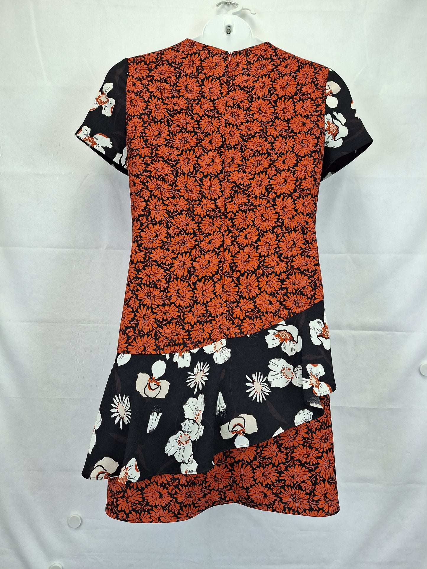 Veronika Maine Dual Floral Pattern Midi Dress Size 16 by SwapUp-Online Second Hand Store-Online Thrift Store