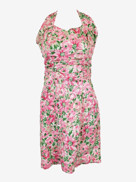 Review Halter Skater Midi Dress Size 10 by SwapUp-Second Hand Shop-Thrift Store-Op Shop 