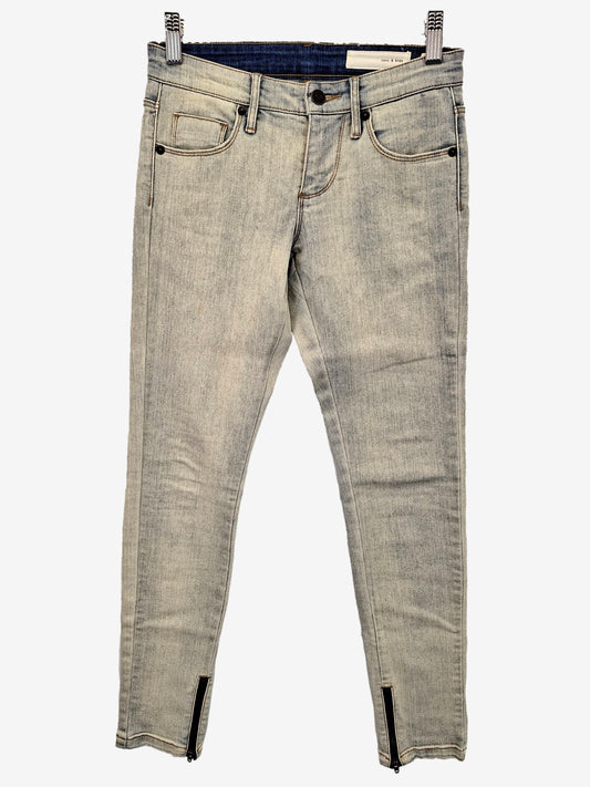 Sass & Bide Faded Skinny Zipper Denim Jeans Size 6 by SwapUp-Online Second Hand Store-Online Thrift Store