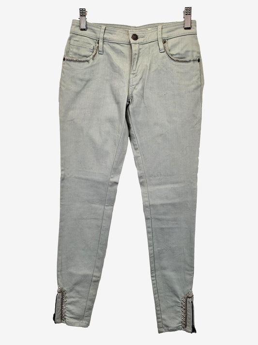 Sass & Bide Pale Blue Embellished Denim Jeans Size 6 by SwapUp-Online Second Hand Store-Online Thrift Store