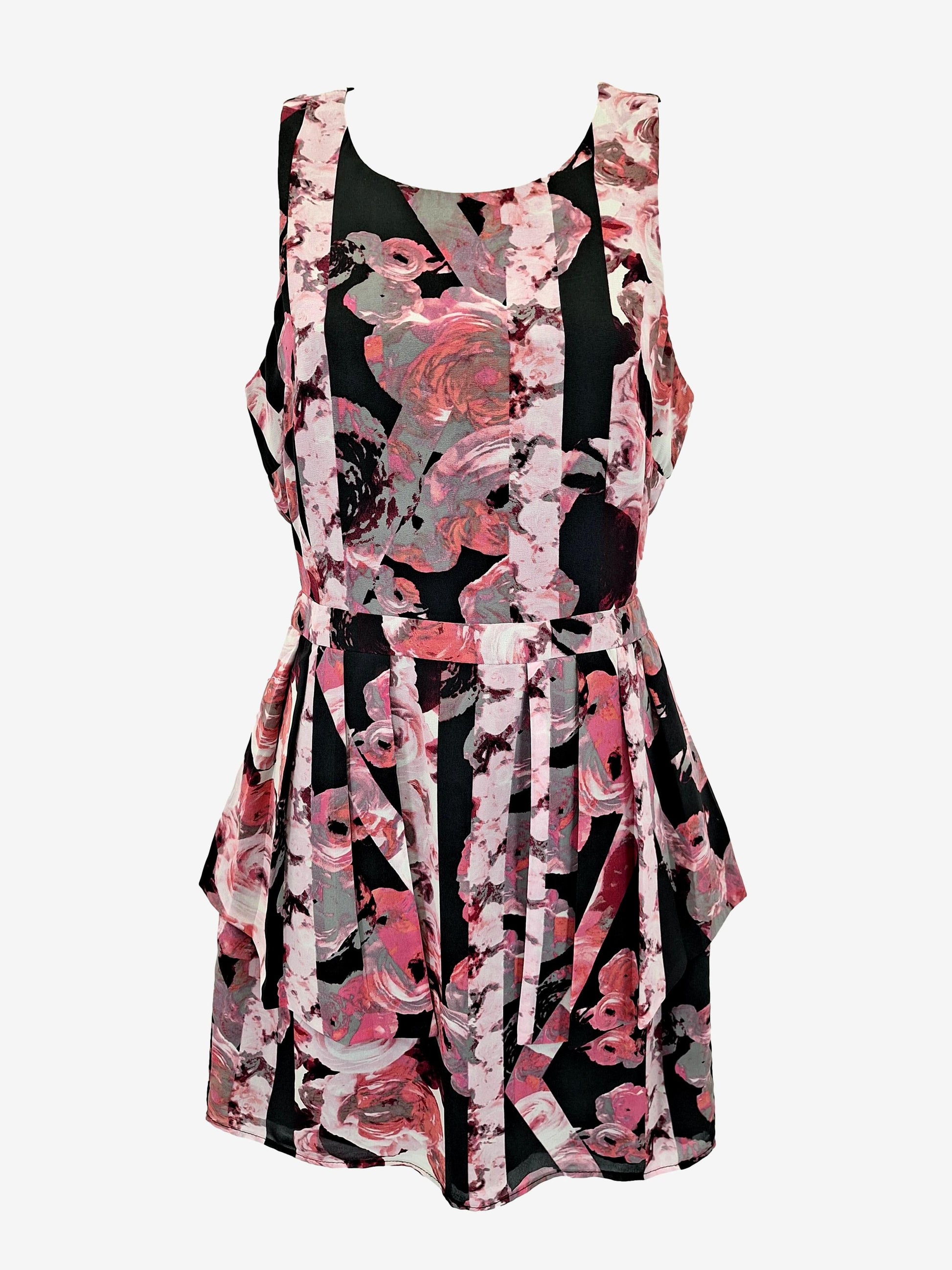 Bettina Liano Floral Cocktail Midi Dress Size 8 by SwapUp-Online Second Hand Store-Online Thrift Store