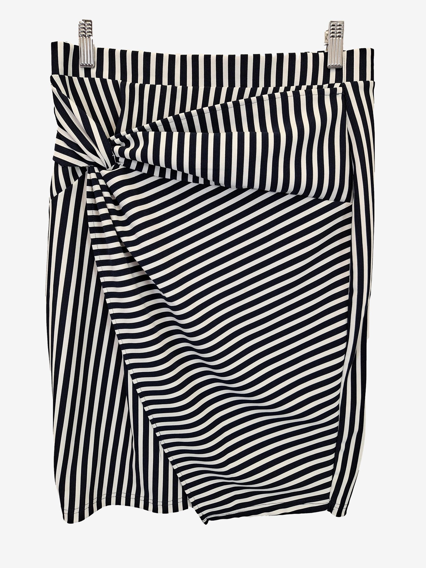 Tokito Striped Ruched Midi Skirt Size 12 by SwapUp-Online Second Hand Store-Online Thrift Store