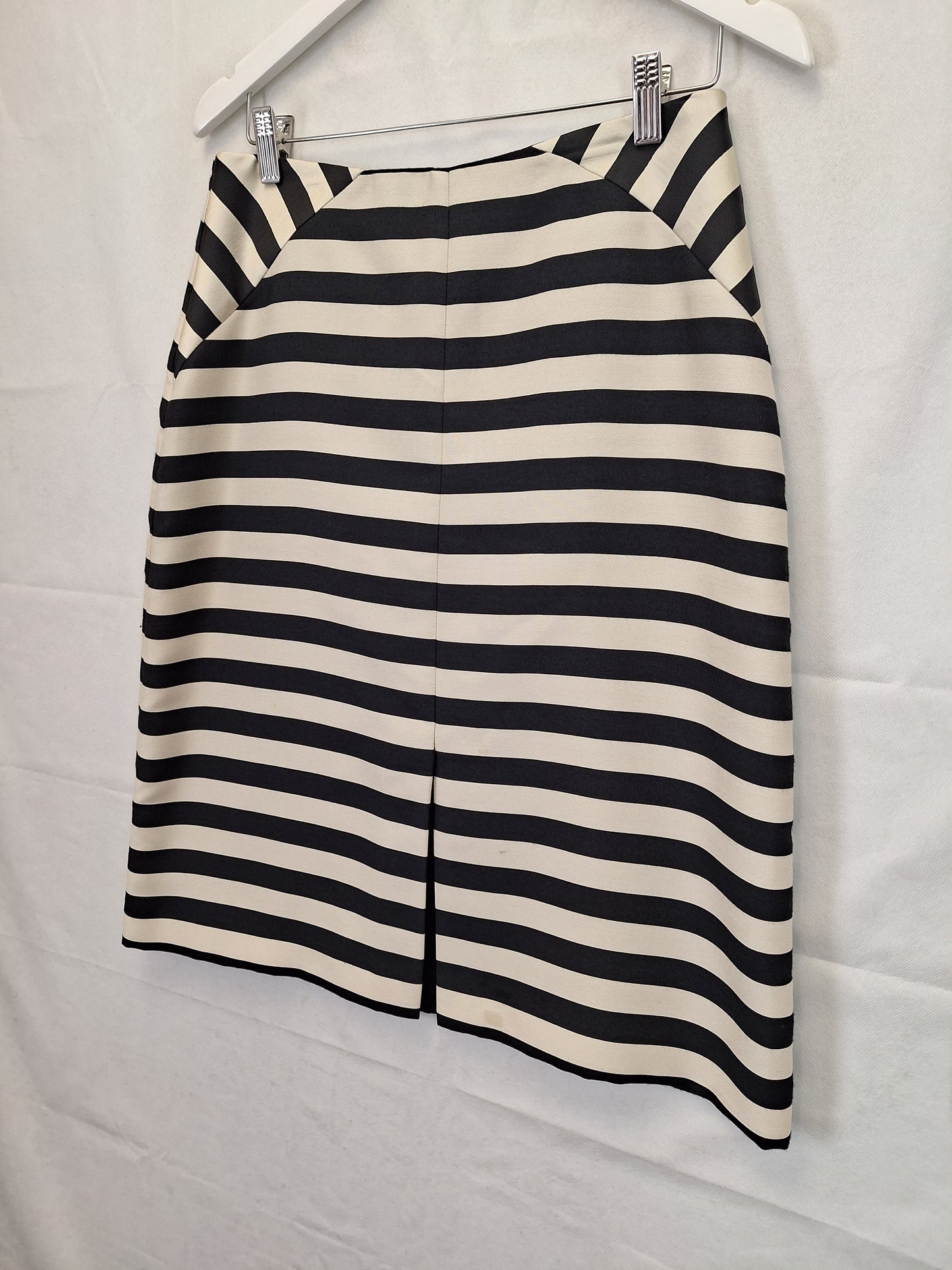 Veronika Maine Striped Staple Midi Skirt Size 10 by SwapUp-Online Second Hand Store-Online Thrift Store