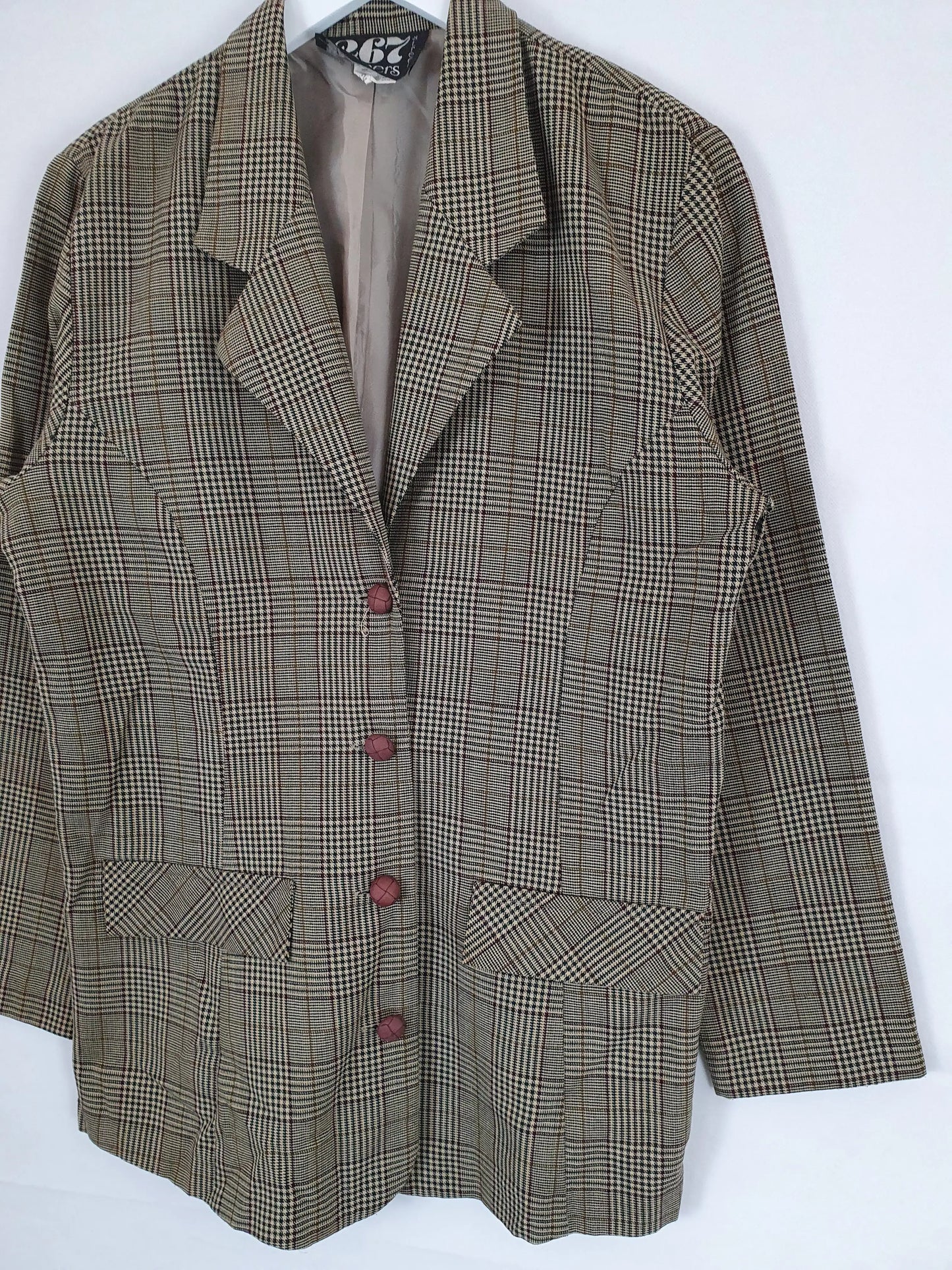267 Chalmers Street Plaid Blazer Size 12 by SwapUp-Second Hand Shop-Thrift Store-Op Shop 