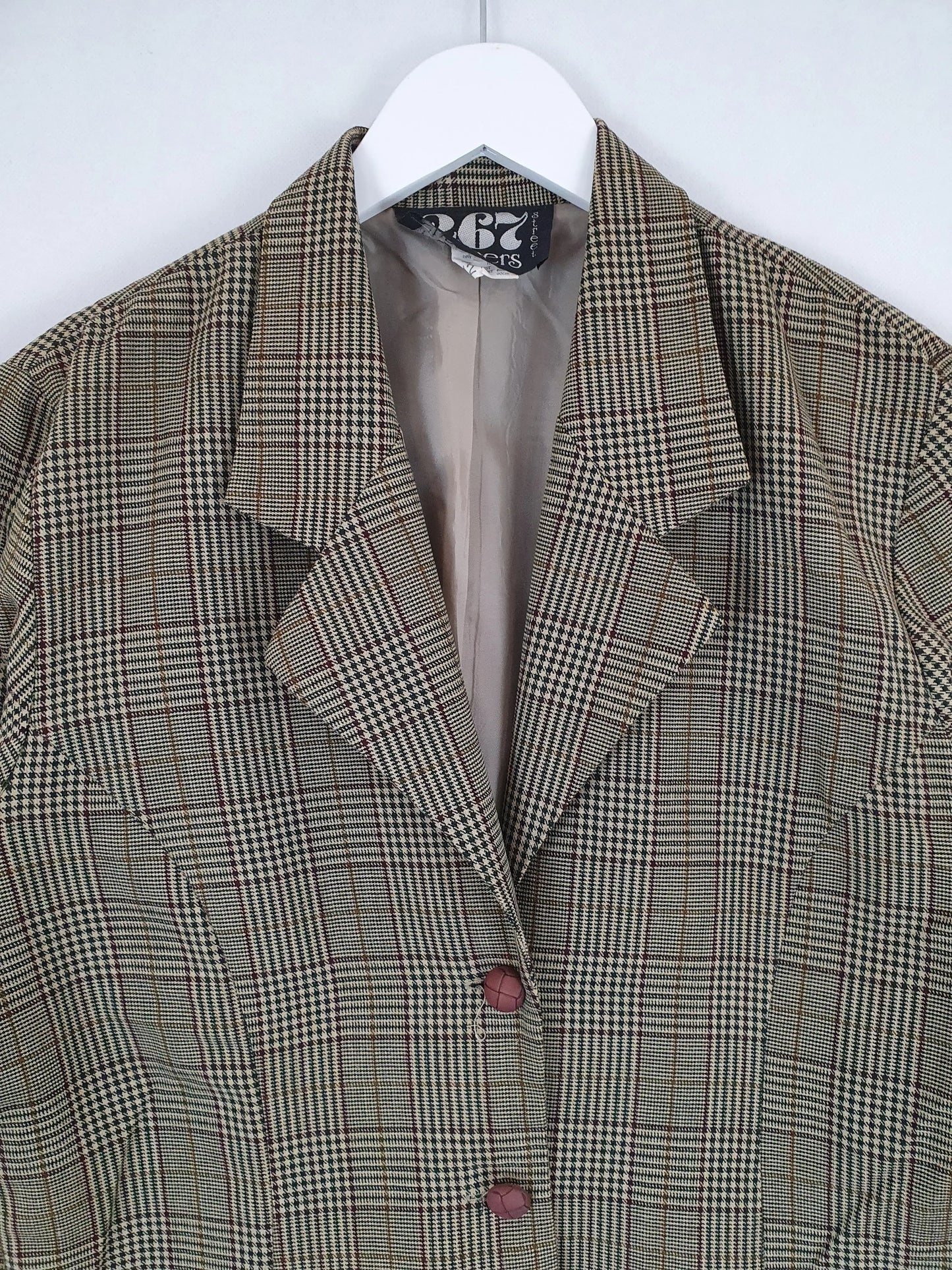 267 Chalmers Street Plaid Blazer Size 12 by SwapUp-Second Hand Shop-Thrift Store-Op Shop 
