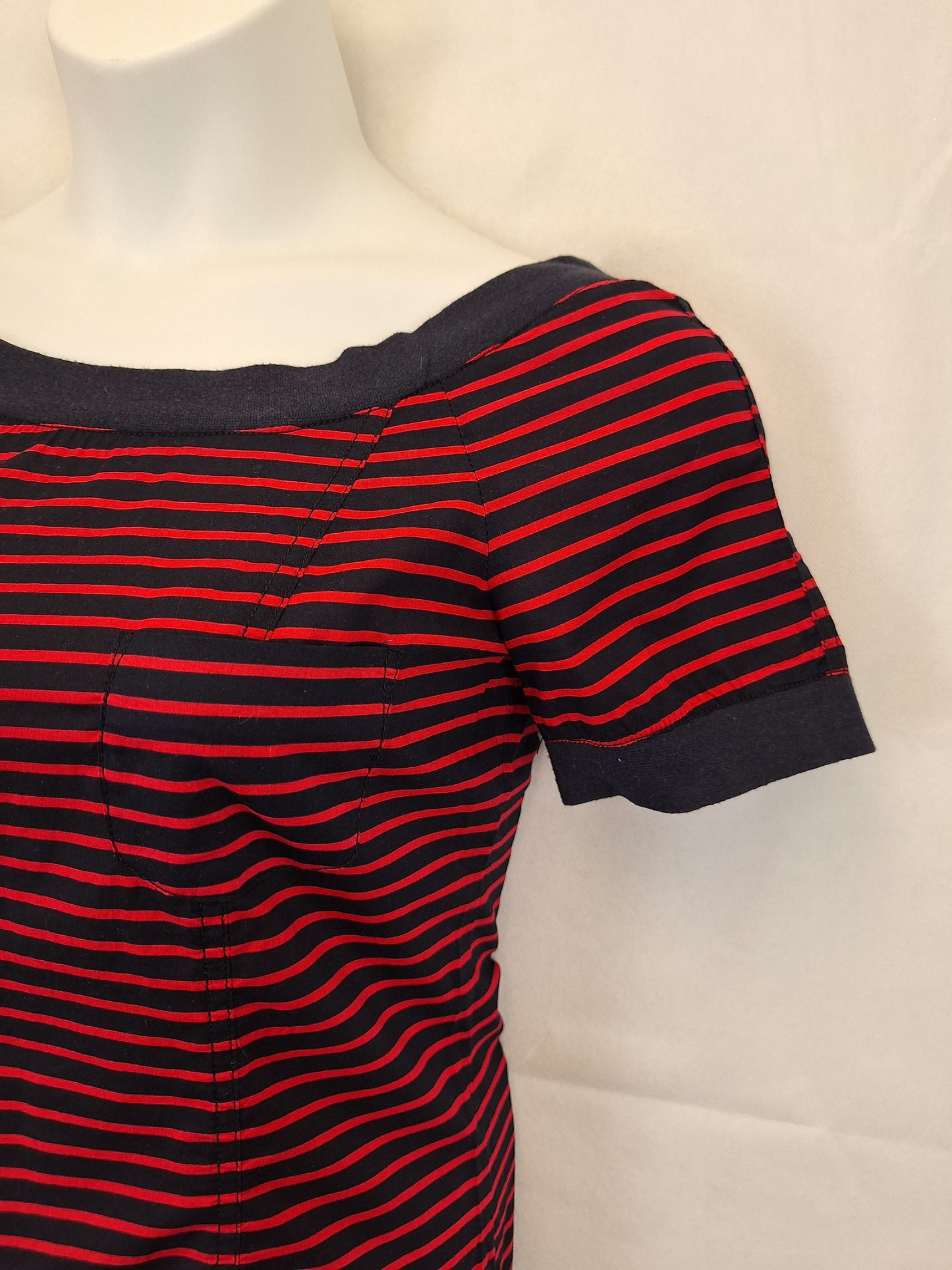 French Connection Striped Marine Midi Dress Size 12 by SwapUp-Online Second Hand Store-Online Thrift Store