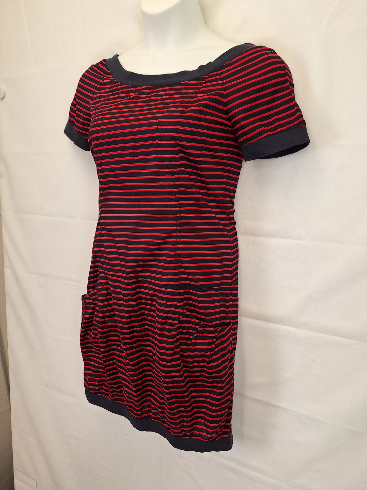 French Connection Striped Marine Midi Dress Size 12 by SwapUp-Online Second Hand Store-Online Thrift Store