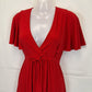 Leona Edmiston Chilli Tie Waist Midi Dress Size S by SwapUp-Online Second Hand Store-Online Thrift Store