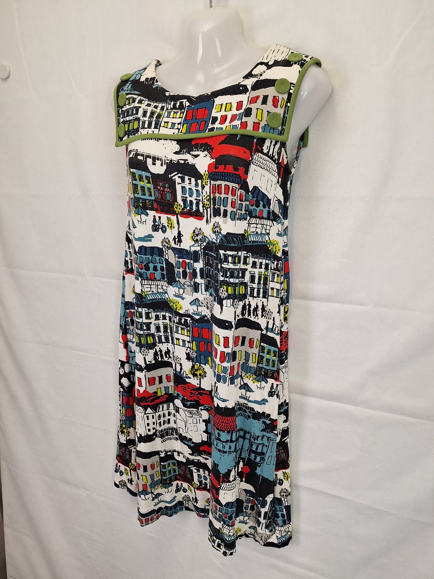Leona Edmiston City Life Midi Dress Size XS by SwapUp-Online Second Hand Store-Online Thrift Store