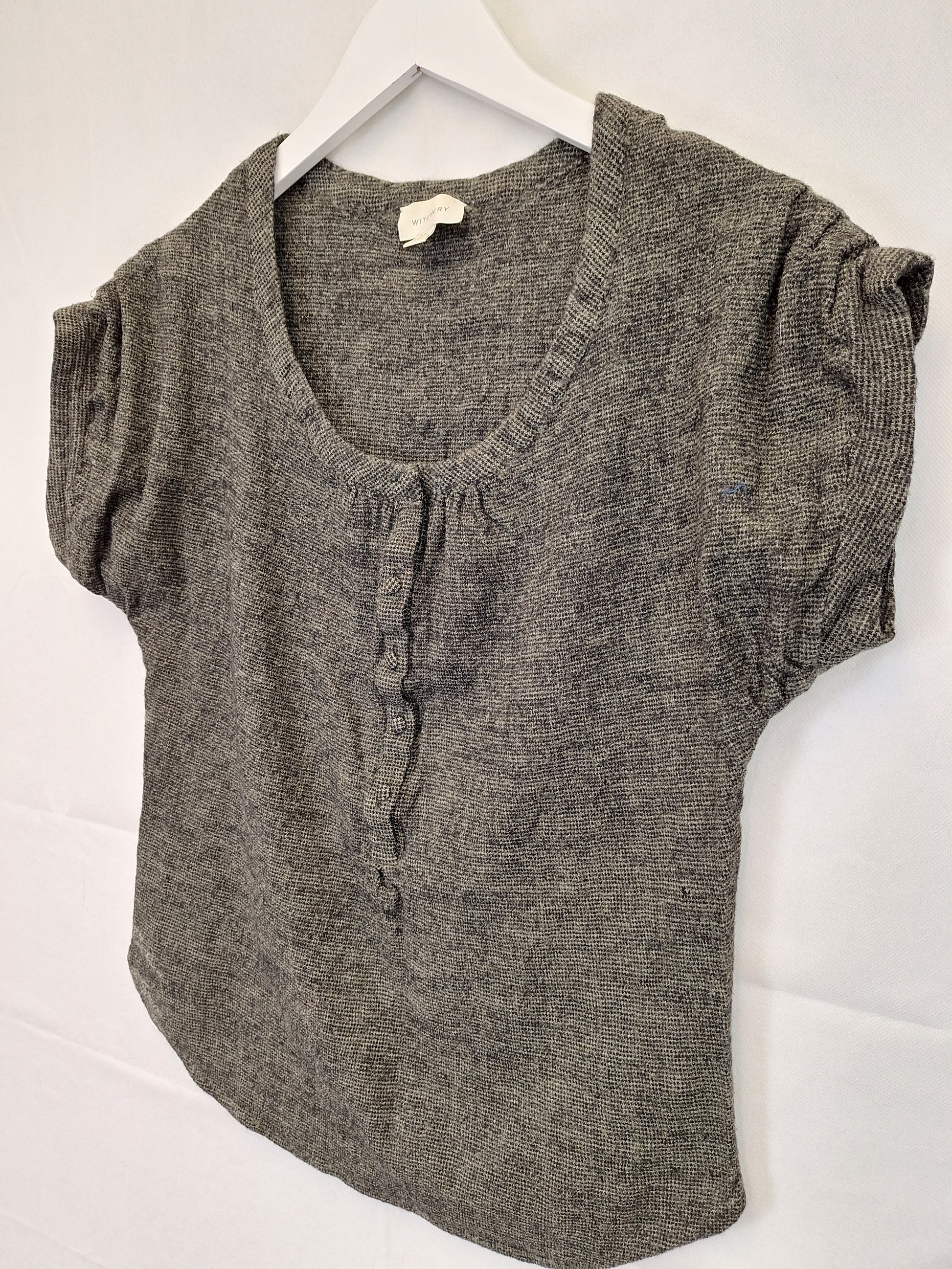 Witchery Knit Short Sleeve Top Size S by SwapUp-Online Second Hand Store-Online Thrift Store