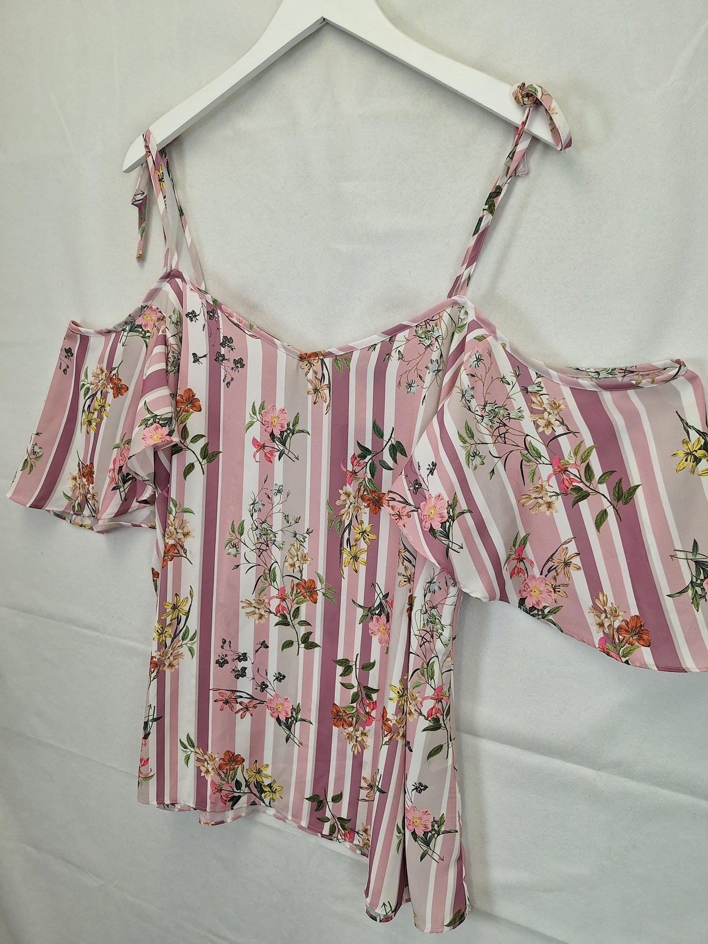 City Chic Top Lady Stripe Summer Top Size S Plus by SwapUp-Online Second Hand Store-Online Thrift Store