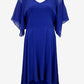 City Chic Chiffon Pleated Shoulder Midi Dress Size S by SwapUp-Online Second Hand Store-Online Thrift Store