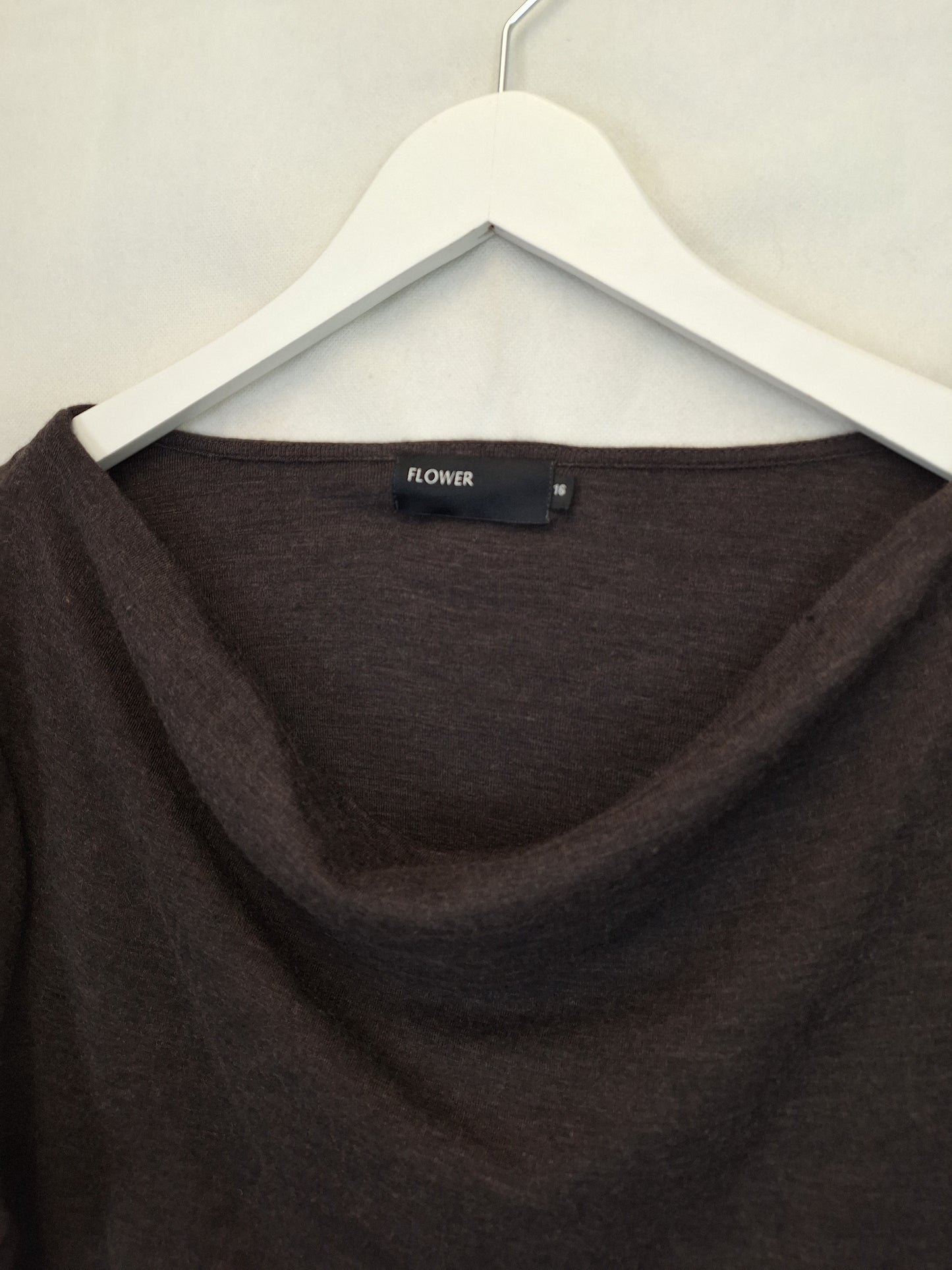 Flower Wool Cowl Neck Top Size 16 by SwapUp-Online Second Hand Store-Online Thrift Store