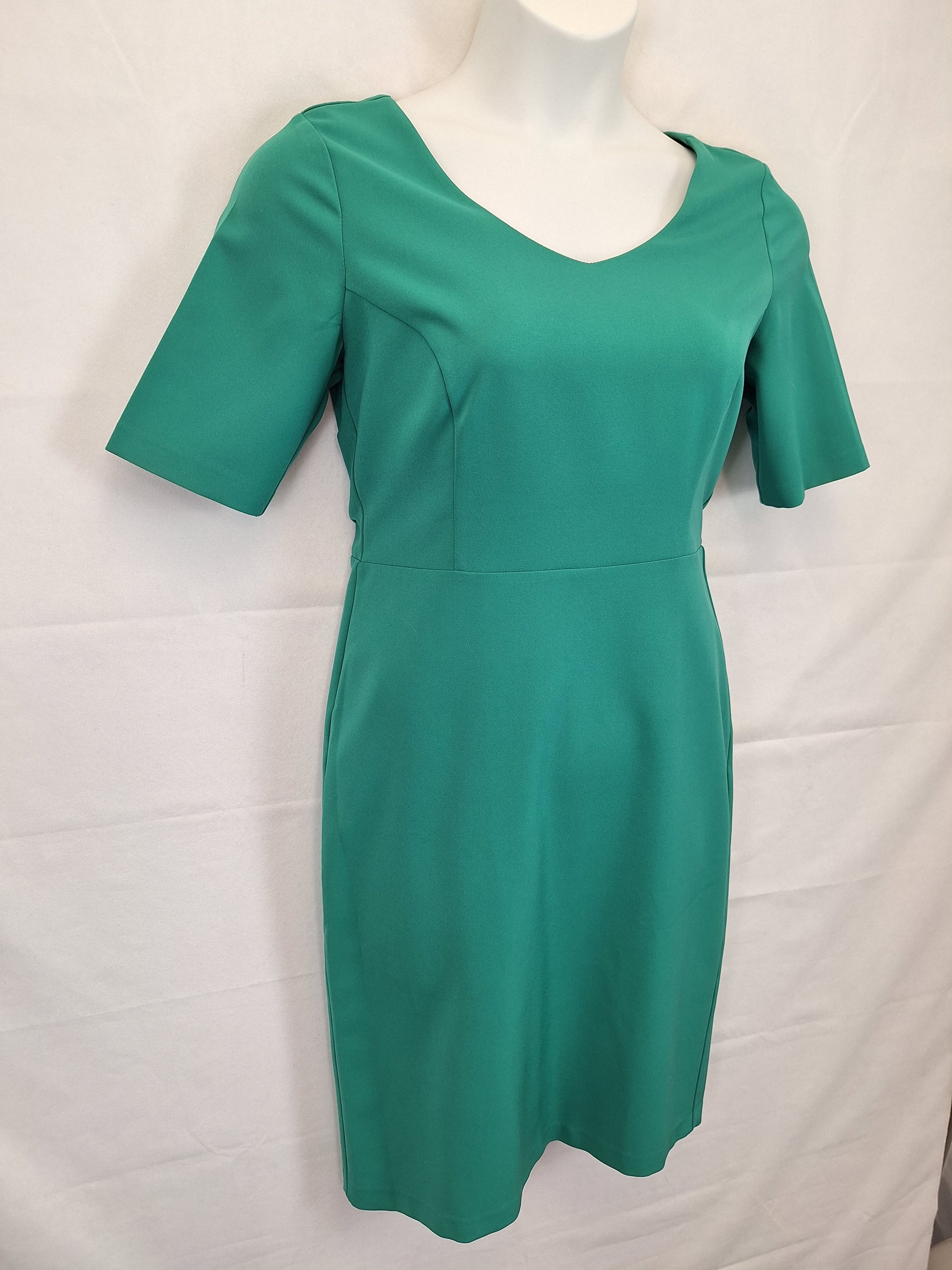 Laura Ashley Jade Classic Tailored Midi Dress Size 10 by SwapUp-Online Second Hand Store-Online Thrift Store