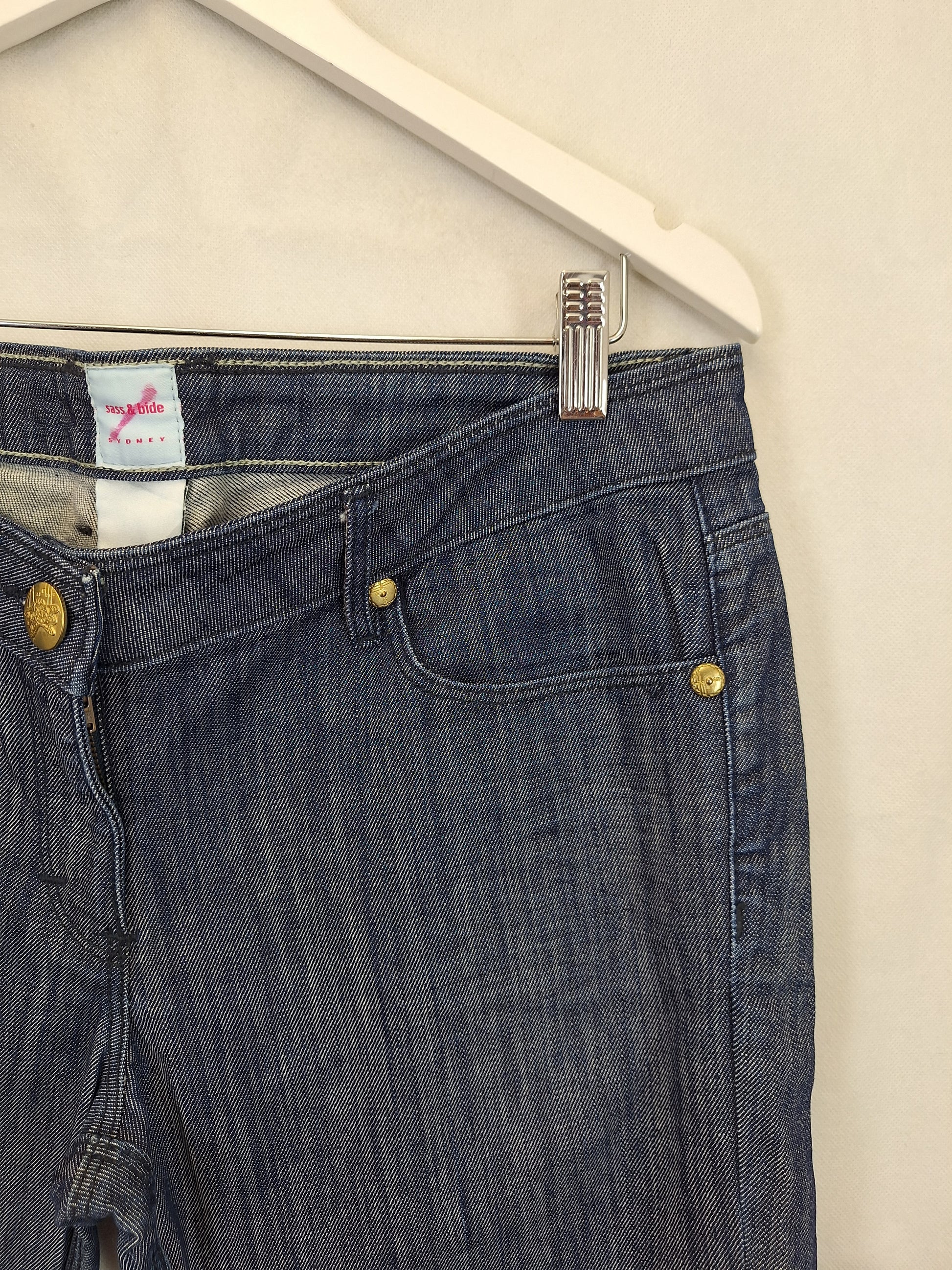 Sass & Bide Wide Leg Denim Jeans Size 4 by SwapUp-Online Second Hand Store-Online Thrift Store