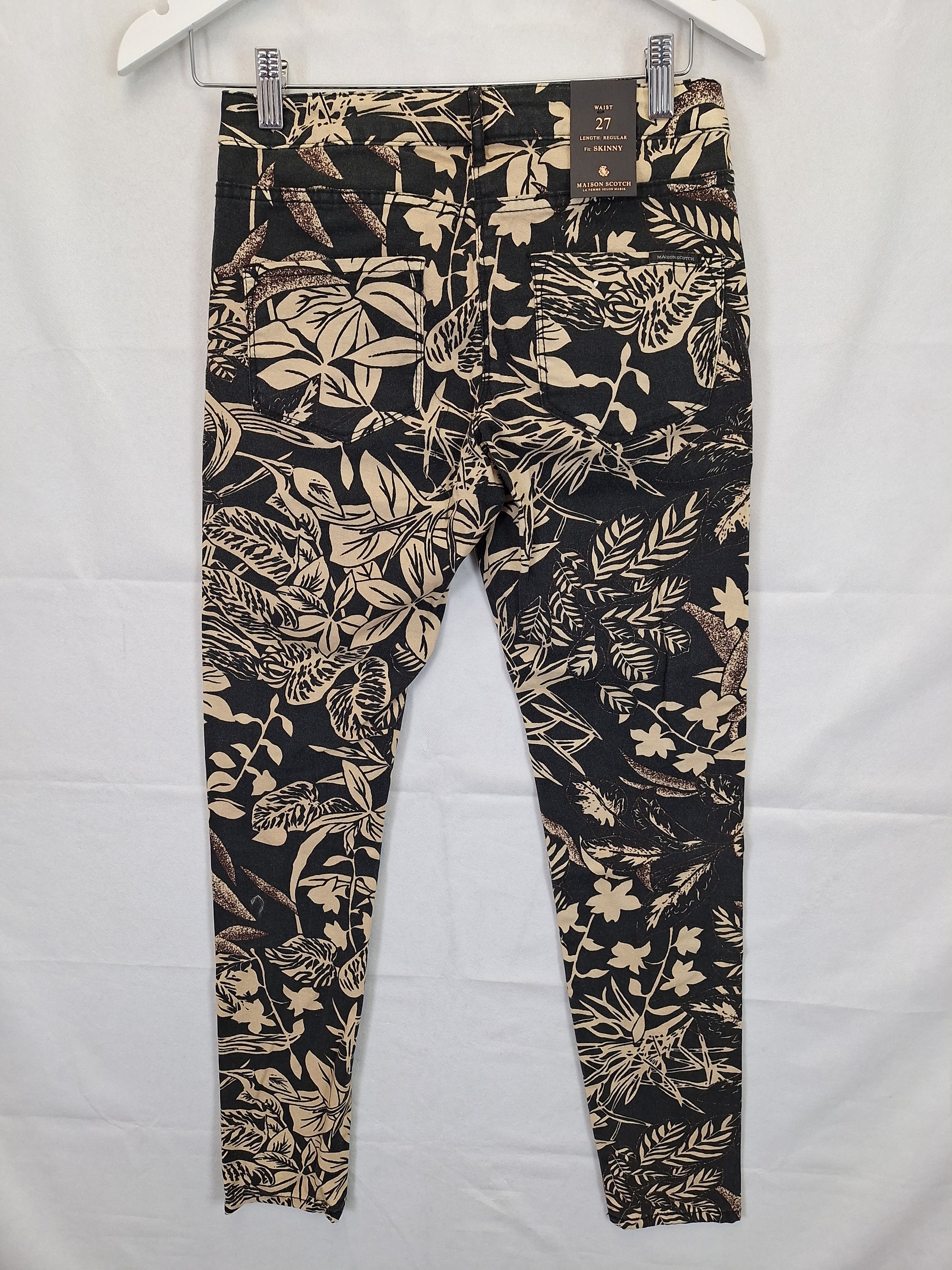 Scotch & Soda Leafy Zip Pocket Skinny Denim Jeans Size 8 by SwapUp-Online Second Hand Store-Online Thrift Store