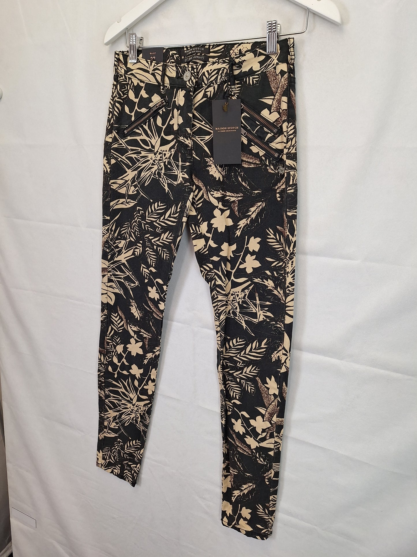 Scotch & Soda Leafy Zip Pocket Skinny Denim Jeans Size 8 by SwapUp-Online Second Hand Store-Online Thrift Store