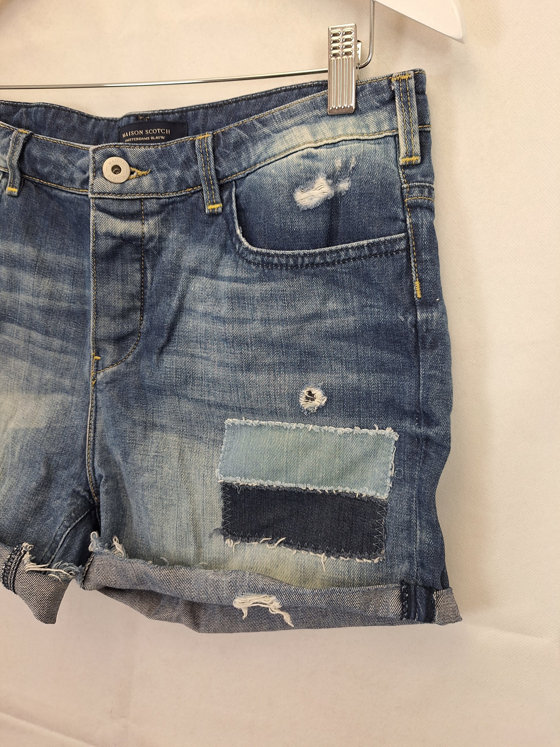Scotch & Soda Distressed Denim Shorts Size 10 by SwapUp-Online Second Hand Store-Online Thrift Store