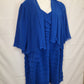 Eve Hunter Cobalt Sheer Midi Dress Size 22 by SwapUp-Online Second Hand Store-Online Thrift Store