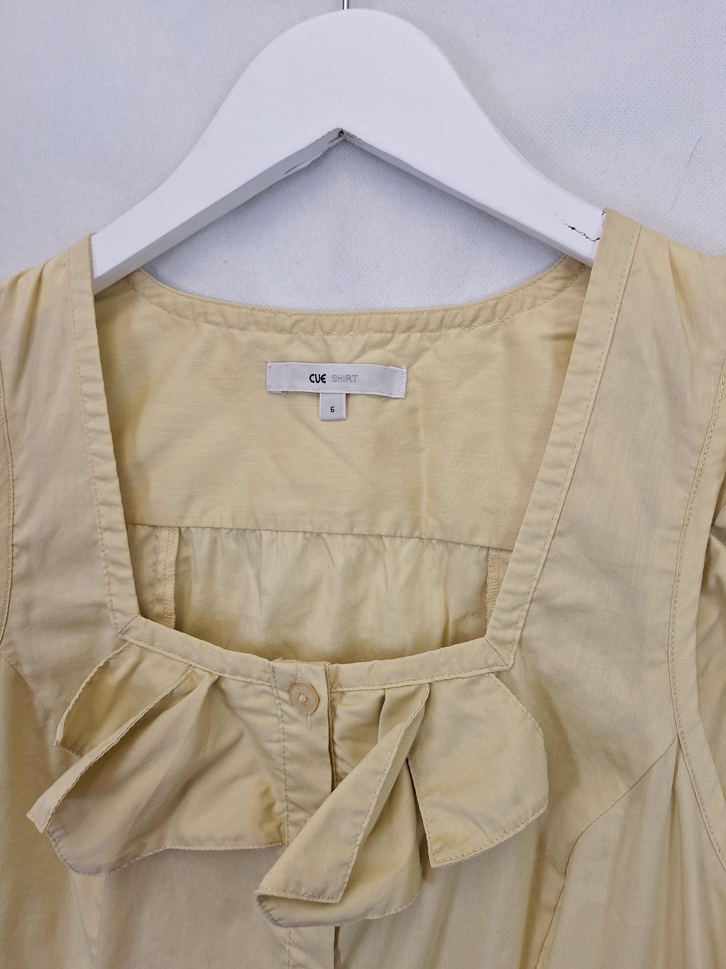 Cue Frill Sunshine Shirt Size 6 by SwapUp-Online Second Hand Store-Online Thrift Store