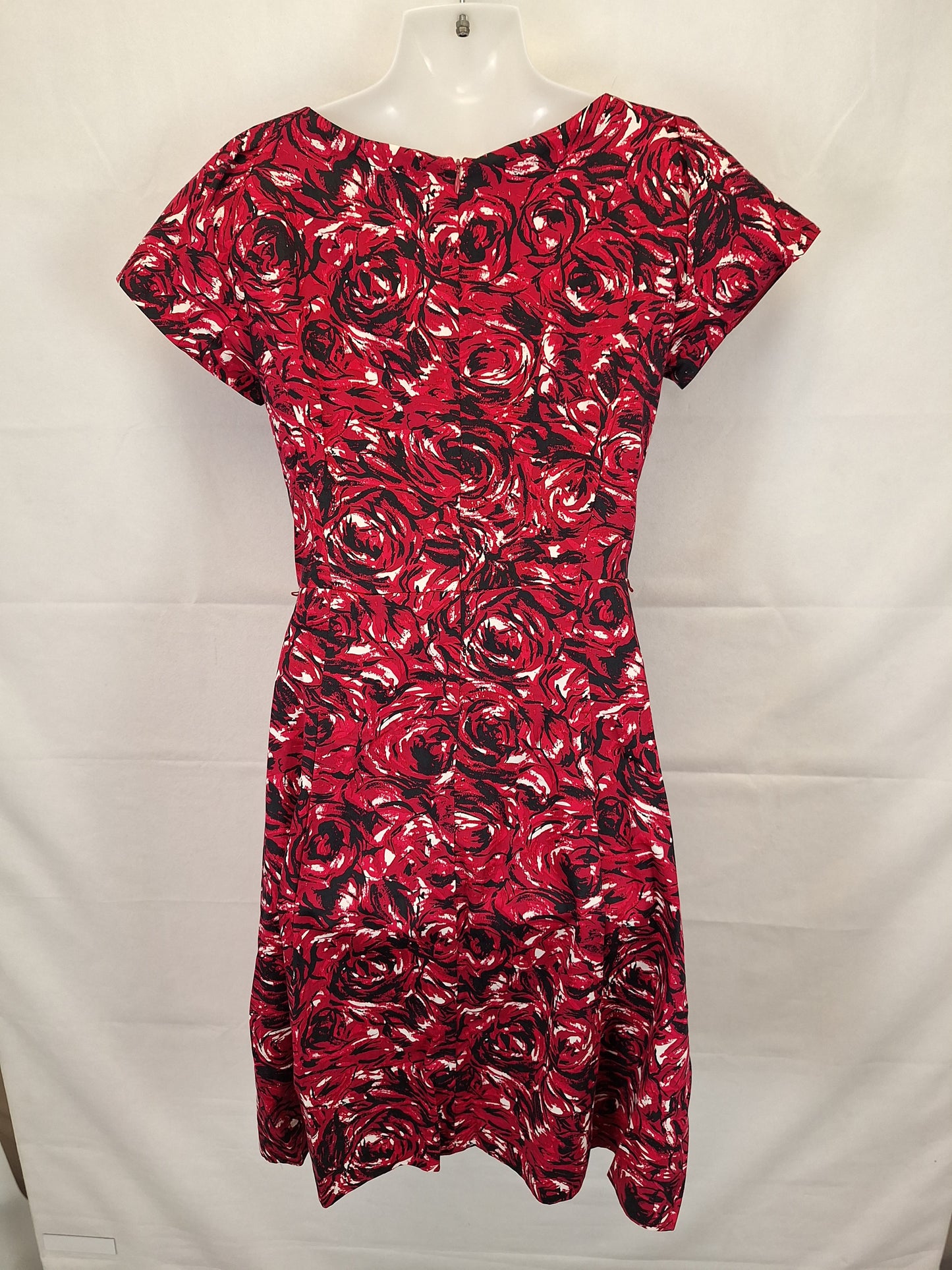 David Lawrence Floral Office Style Midi Dress Size 8 by SwapUp-Online Second Hand Store-Online Thrift Store