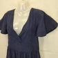 Atmos & Here Navy Puff Sleeve Maxi Dress Size 10 by SwapUp-Online Second Hand Store-Online Thrift Store