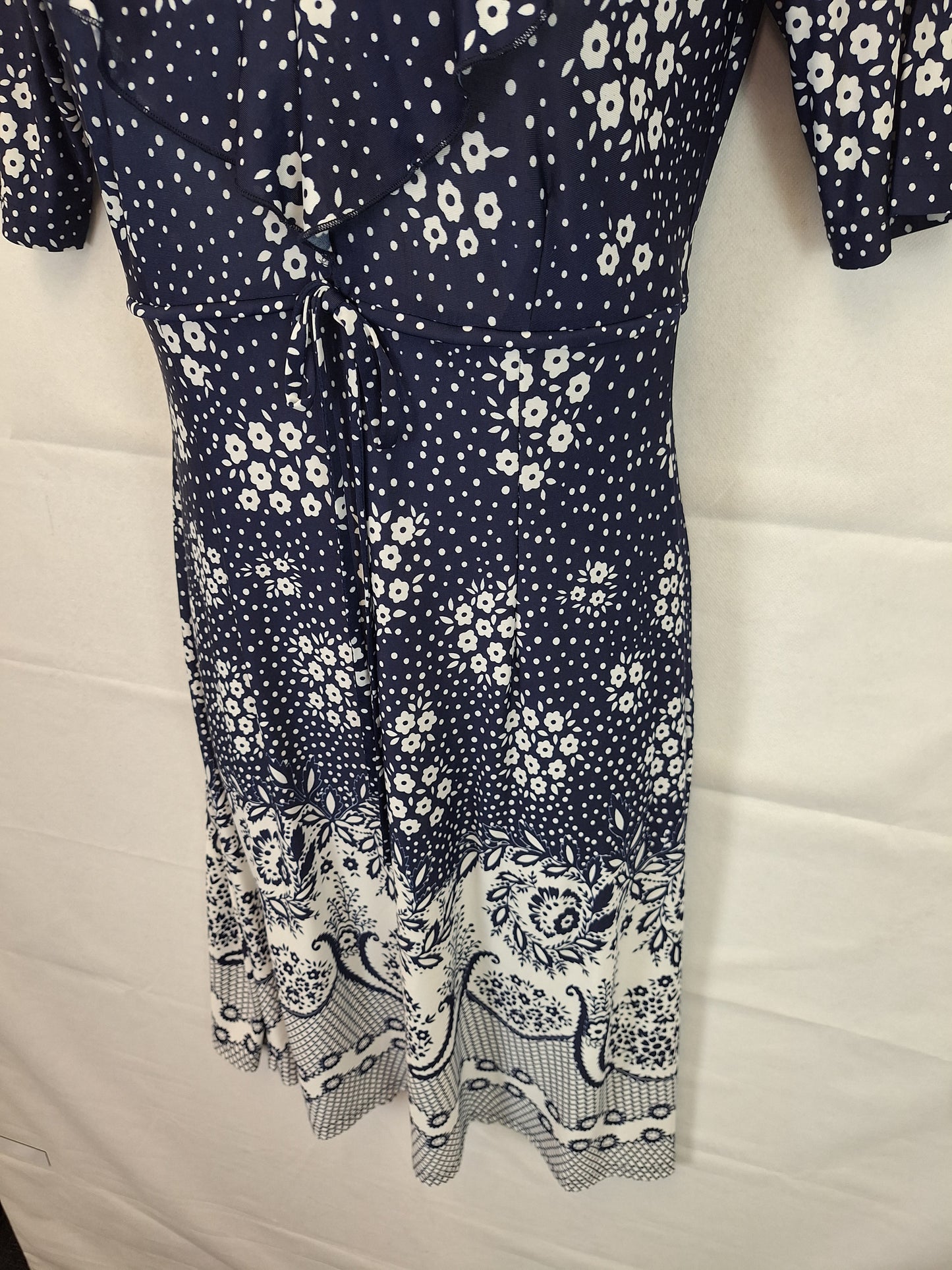 Leona Edmiston Ice Floral Midi Dress Size XS by SwapUp-Online Second Hand Store-Online Thrift Store
