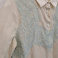 Carven Lace Semi Sheer Silk Shirt Size M