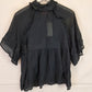 Kinga Csilla Frilled Sheer Smock Top Size 10 by SwapUp-Online Second Hand Store-Online Thrift Store