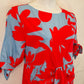 Assorted Brands Vibrant Floral Draped Midi Dress Size XL by SwapUp-Online Second Hand Store-Online Thrift Store