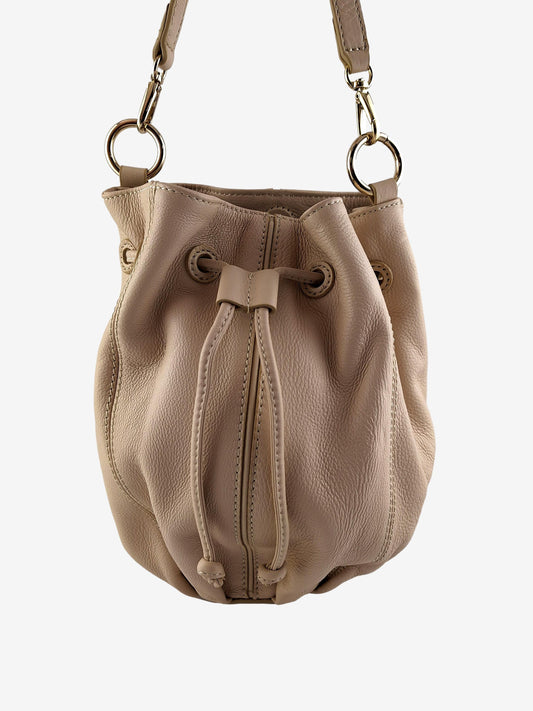 Oroton Small Pebble Finish Bucket Bag by SwapUp-Online Second Hand Store-Online Thrift Store