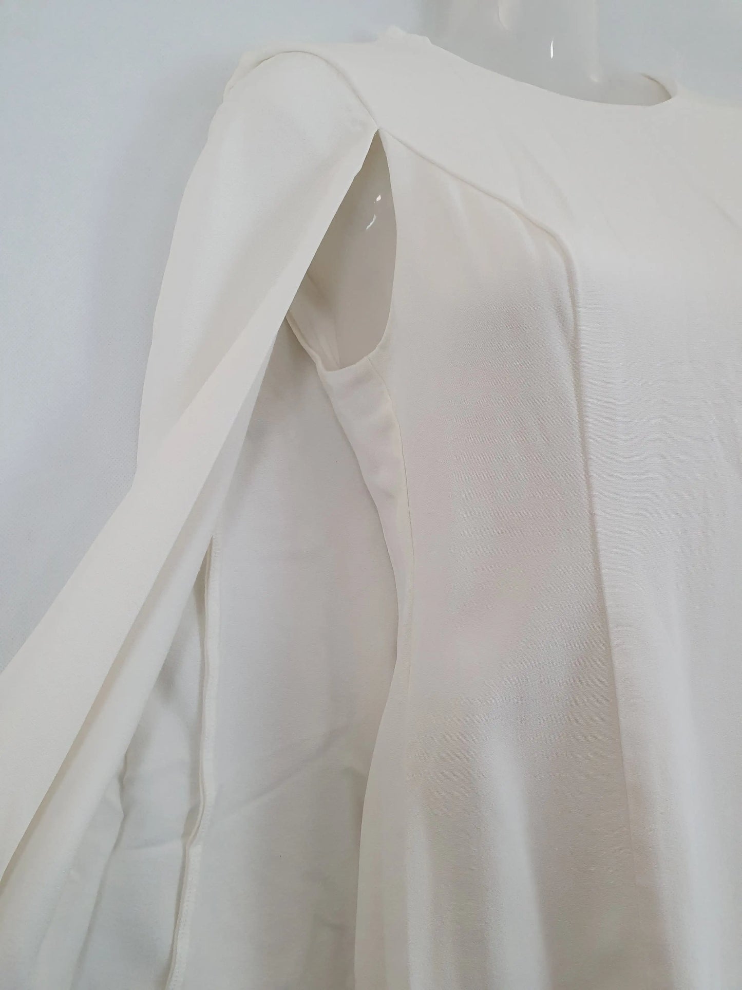 A.L.C. Designer White Cape Mini Dress Size 8 by SwapUp-Second Hand Shop-Thrift Store-Op Shop 