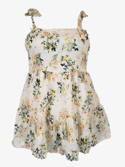 Atmos & Here Summer Floral Mini Dress Size 12 by SwapUp-Second Hand Shop-Thrift Store-Op Shop 