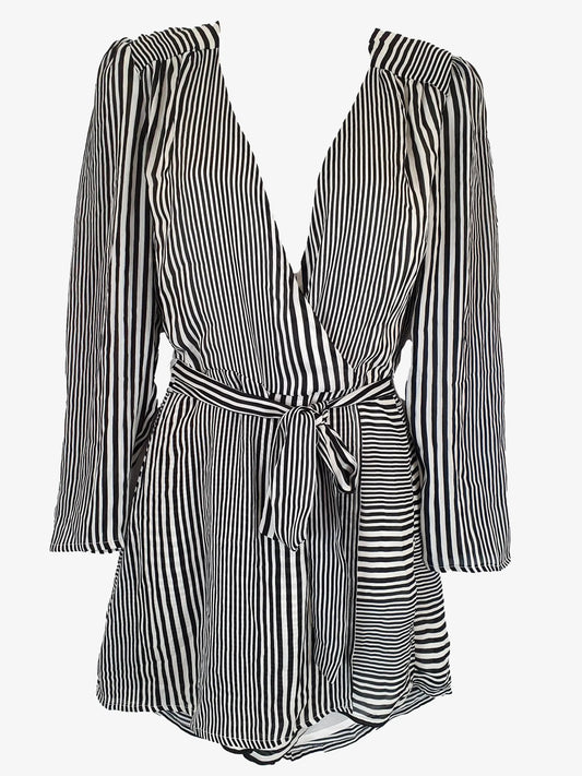 Dissh Here and Now Stripe Playsuit Size 8 by SwapUp-Second Hand Shop-Thrift Store-Op Shop 
