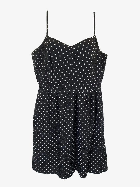 J Crew Polka Midi Dress Size 10 by SwapUp-Second Hand Shop-Thrift Store-Op Shop 